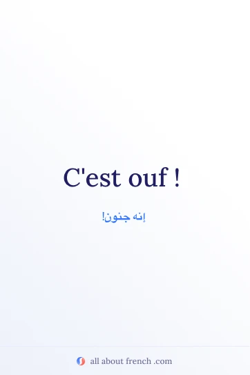 اقتباس فرنسي جمالي cest ouf