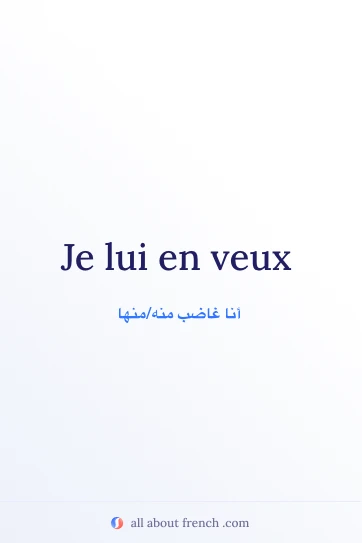 اقتباس فرنسي أنيق: en vouloir