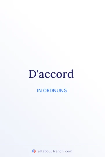 ästhetisches französisches Zitat daccord