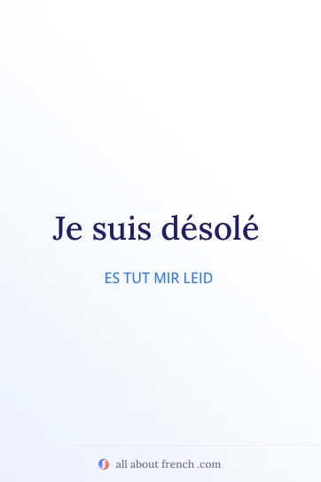 ästhetisches französisches Zitat desole