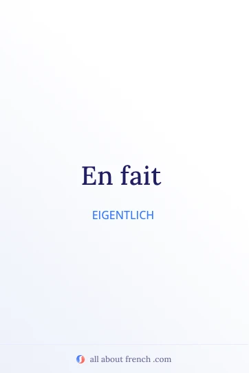 ästhetisches französisches Zitat en fait