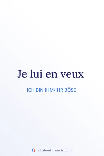 Ästhetisches französisches Zitat en vouloir