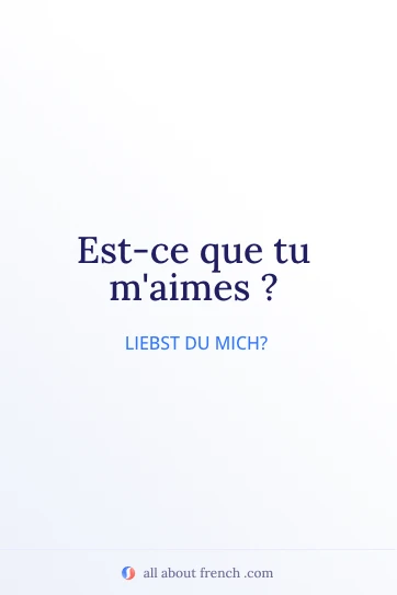 ästhetisches französisches Zitat est ce que tu maimes