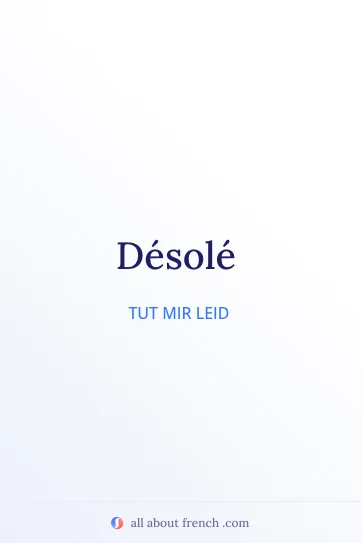 ästhetisches französisches Zitat etre desole
