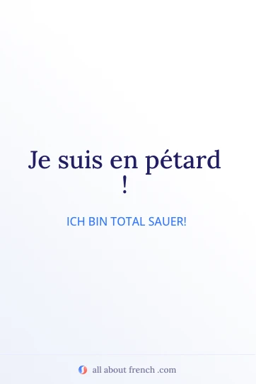 ästhetisches französisches Zitat etre en petard
