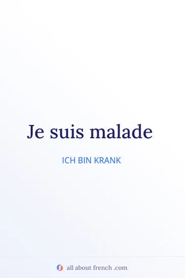 ästhetisches französisches Zitat etre malade