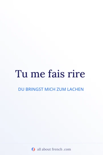Ästhetisches französisches Zitat: faire rire