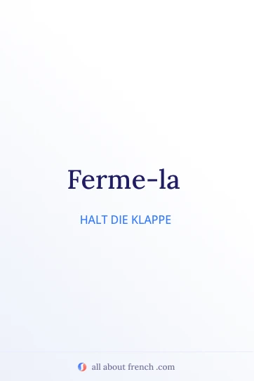 ästhetisches französisches Zitat ferme la