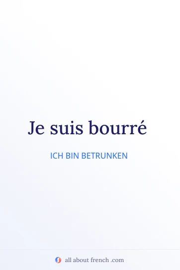 ästhetisches französisches Zitat je suis bourre