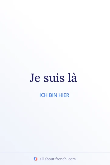 ästhetisches französisches Zitat je suis la