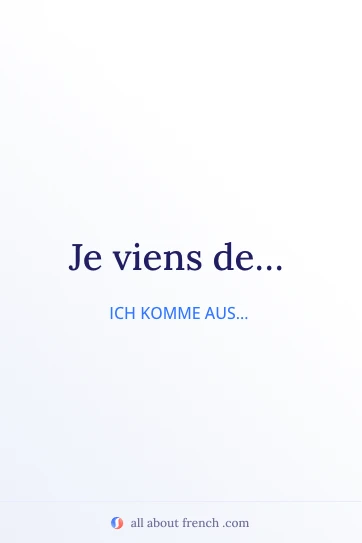 ästhetisches französisches Zitat je viens de