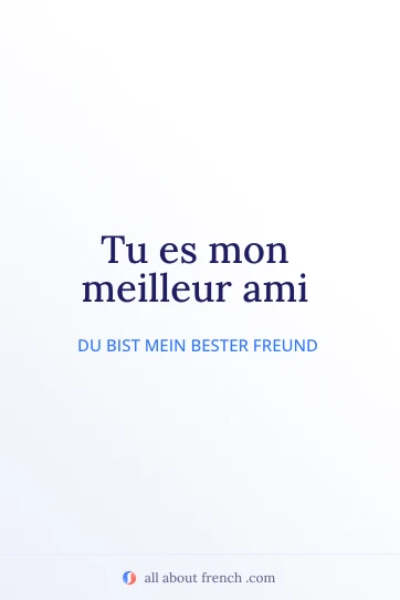 ästhetisches französisches Zitat meilleur ami