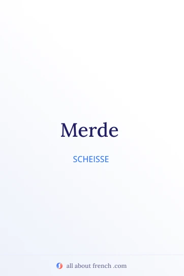 ästhetisches französisches Zitat: merde