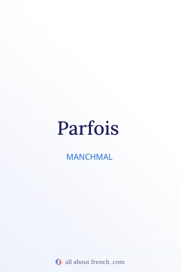 ästhetisches französisches Zitat parfois