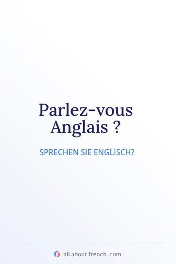 ästhetisches französisches Zitat parlez vous anglais