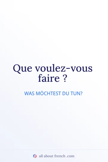 ästhetisches französisches Zitat que veux tu faire