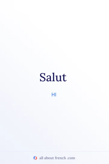 ästhetisches französisches Zitat salut