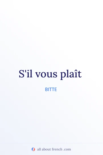 ästhetisches französisches Zitat sil vous plait