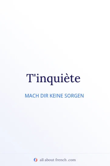 Ästhetisches französisches Zitat tinquiete