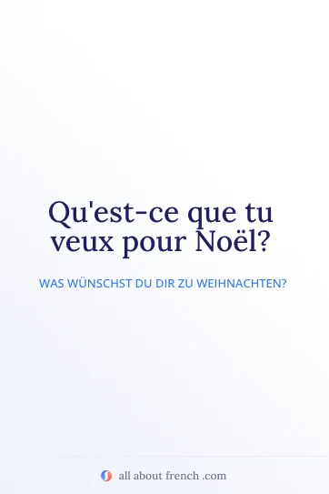 ästhetisches französisches Zitat veux pour noel