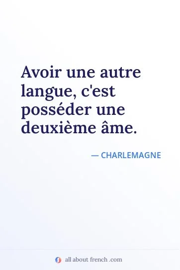 aesthetic french quote autre langue cest deuxieme ame