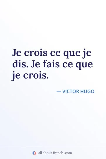 aesthetic french quote croire ce que dire faire ce que croire