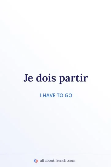 aesthetic french quote devoir partir