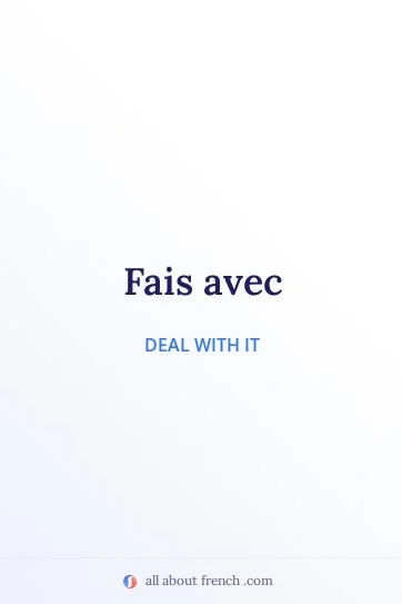 aesthetic french quote fais avec