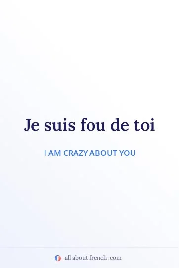 aesthetic french quote fou de toi