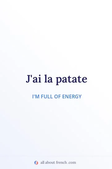 aesthetic french quote jai la patate