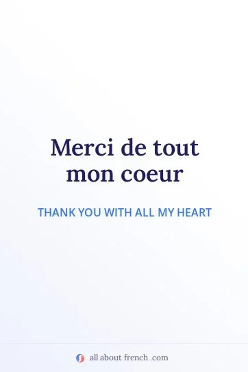 aesthetic french quote merci de tout mon coeur