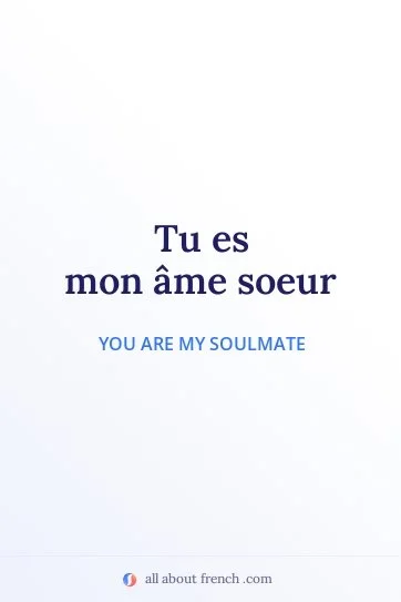 aesthetic french quote mon ame soeur