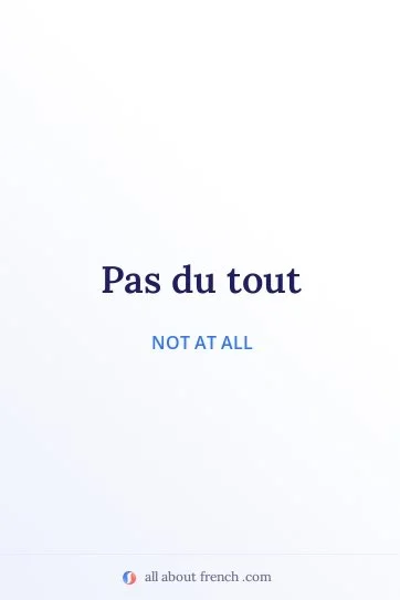 aesthetic french quote pas du tout