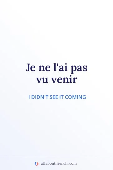 aesthetic french quote pas vu venir