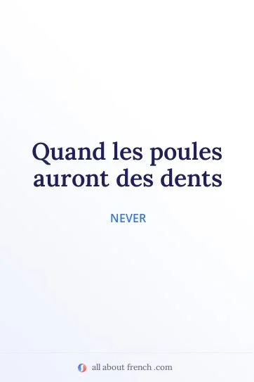 aesthetic french quote quand les poules auront des dents