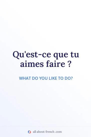 aesthetic french quote quest ce que tu aimes faire