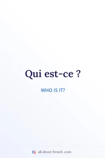 aesthetic french quote qui est ce