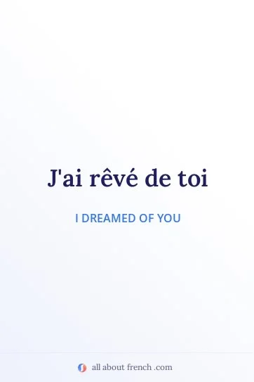 aesthetic french quote rever de toi