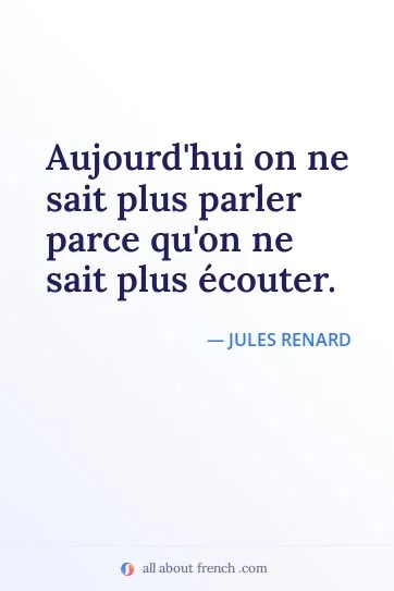 aesthetic french quote sait plus parler sait plus ecouter