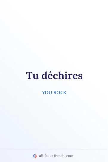 aesthetic french quote tu dechires