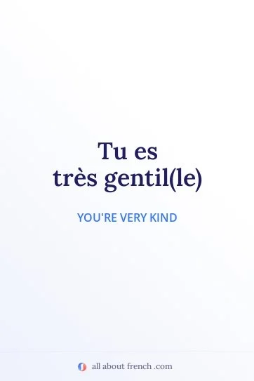 aesthetic french quote tu es tres gentille