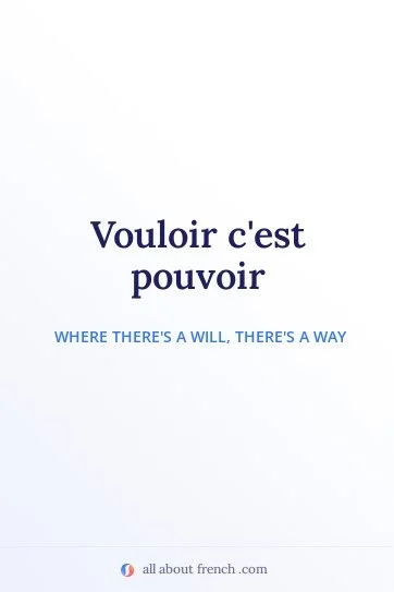 aesthetic french quote vouloir cest pouvoir