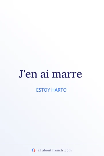 cita francesa estética avoir marre