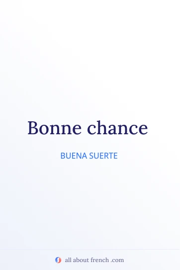 cita francesa estética bonne chance