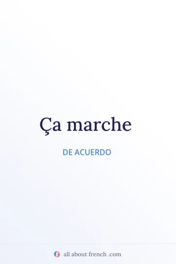 cita estética en francés ça marche