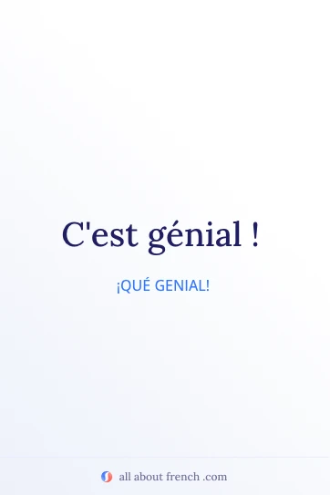 cita estética en francés c'est genial