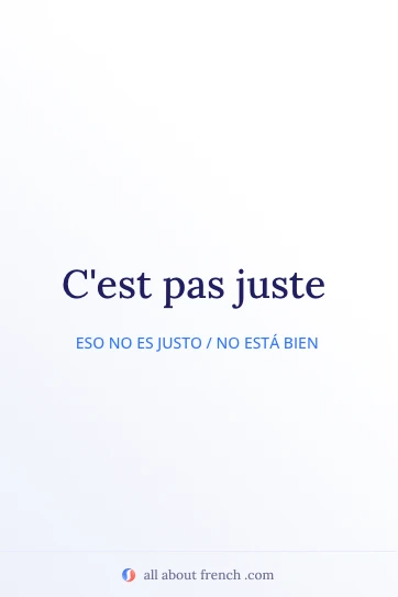 cita estética en francés cest pas juste