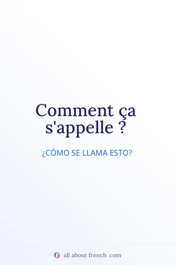 cita estética en francés comment ca sappelle