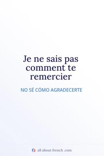 cita estética en francés comment te remercier