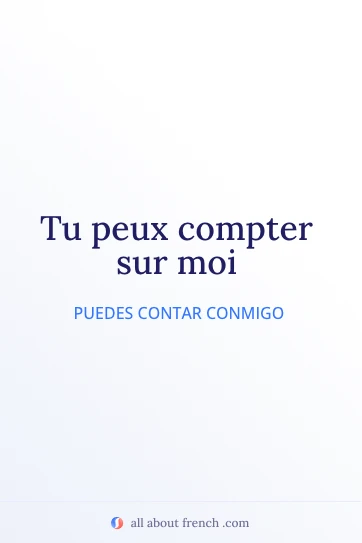 cita en francés estética compter sur
